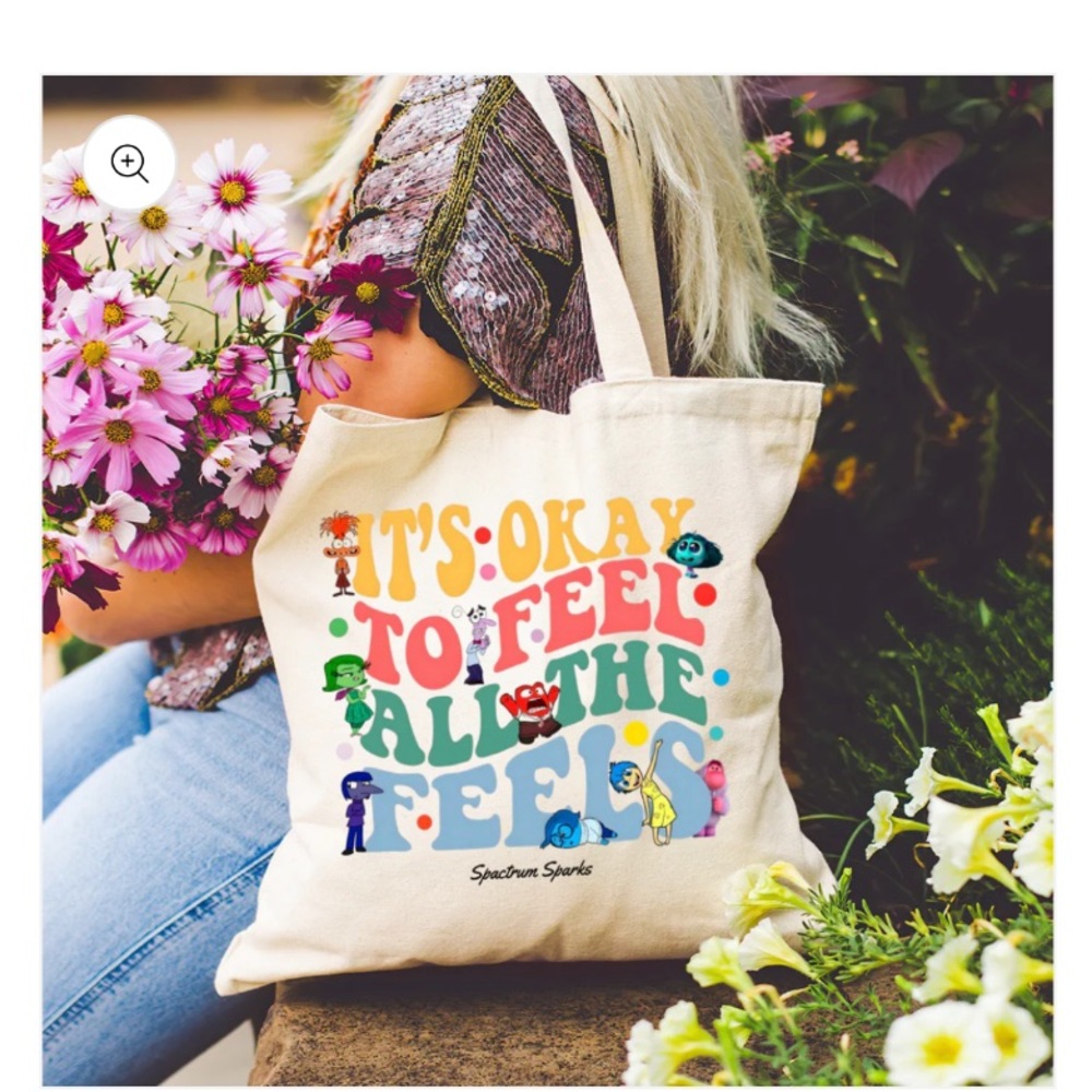 Inside Out 2 canvas tote